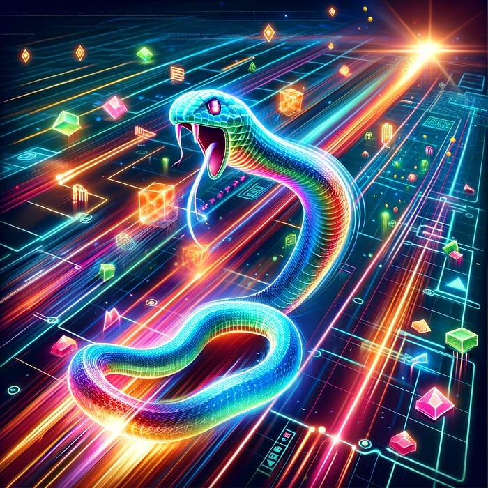 Neon Snake Evolution